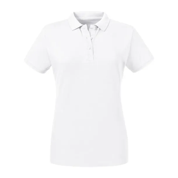  Ženska polo majica od organskog pamuka, 215 g/m² - Russell Pure Organic Bijela