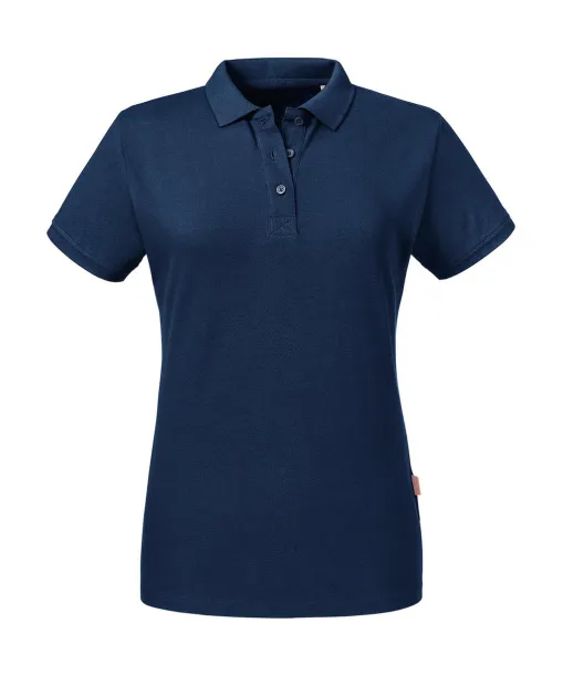  Ženska polo majica od organskog pamuka, 215 g/m² - Russell Pure Organic French Navy