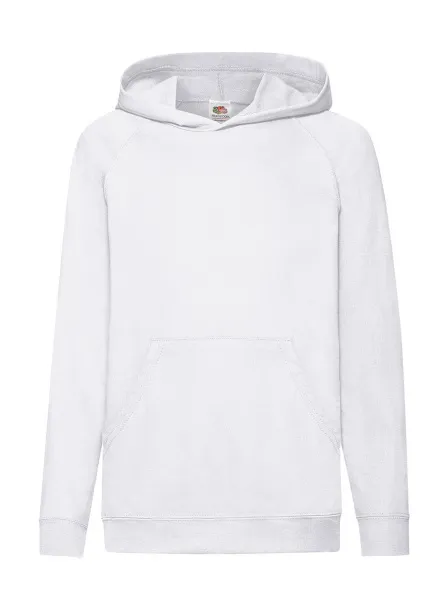  Dječji lagani hoodie, 240 g/m² - Fruit of the Loom Bijela