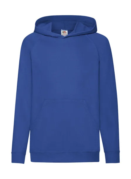  Dječji lagani hoodie - Fruit of the Loom Kraljevski plava