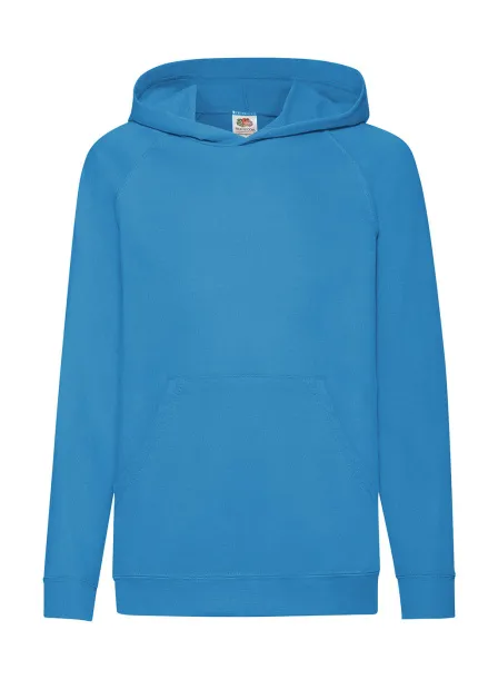  Dječji lagani hoodie - Fruit of the Loom Azure Blue