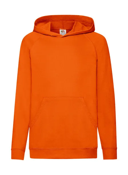  Dječji lagani hoodie, 240 g/m² - Fruit of the Loom Narančasta