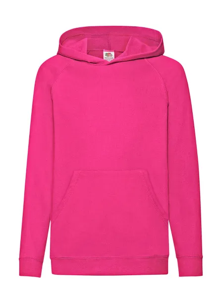  Dječji lagani hoodie - Fruit of the Loom Fuchsia