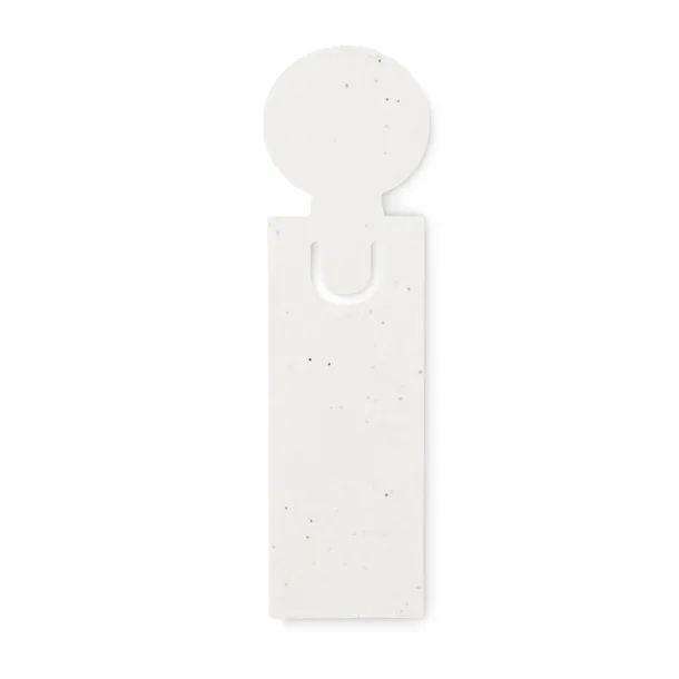 IDEA SEED Seed paper bookmark w/memo pad White