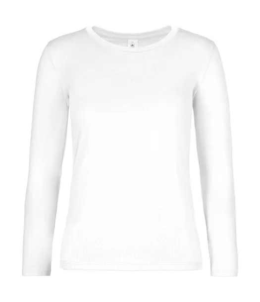  Ženska majica dugih rukava, 185 g/m² - B&C Bijela