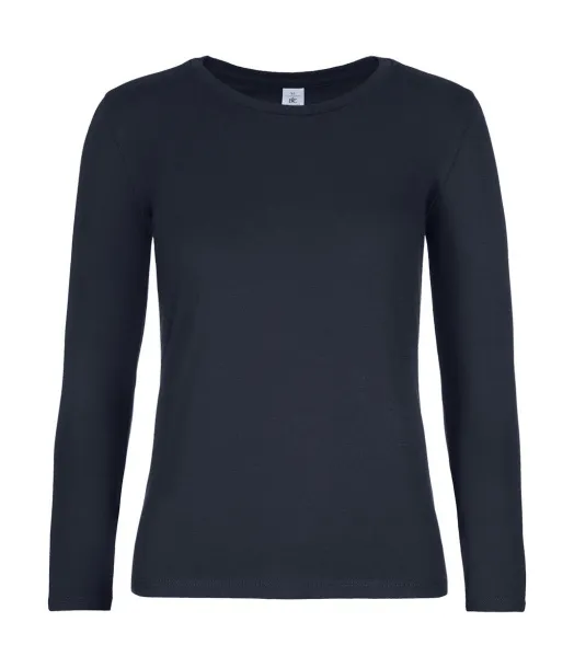  Ženska majica dugih rukava, 185 g/m² - B&C Mornarsko plava