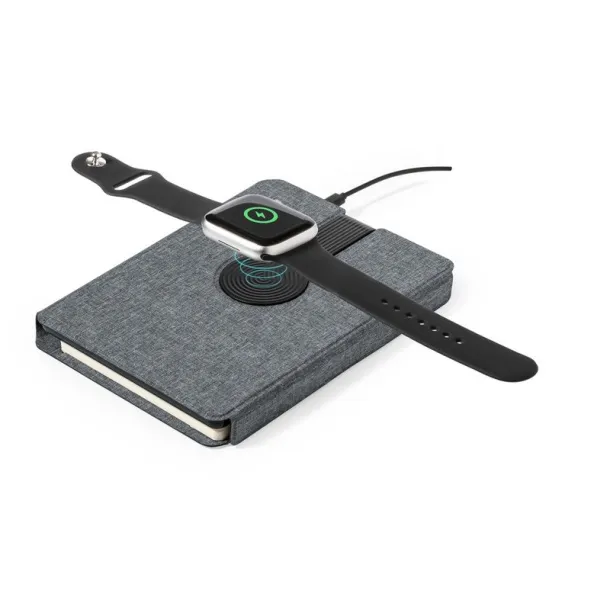  Multifunctional RPET notebook A5, magnetic wireless charger 10W, power bank 5000 mAh A69F99