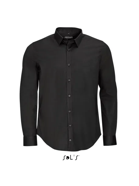  SOL'S BLAKE MEN - LONG SLEEVE STRETCH SHIRT - SOL'S Black