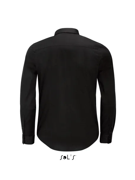  SOL'S BLAKE MEN - LONG SLEEVE STRETCH SHIRT - SOL'S Black