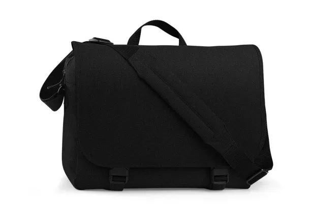  Dvobojna laptop torba za rame, 15.6" - Bagbase Crna