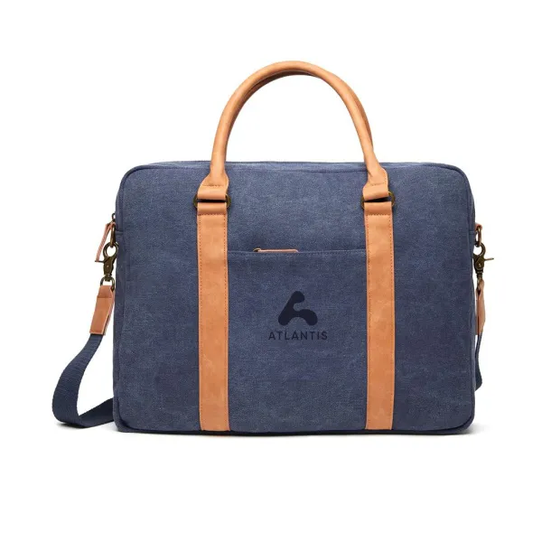  VINGA Bosler canvas computer bag - Vinga navy 