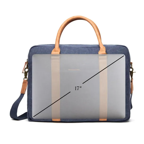  VINGA Bosler platnena torba za laptop, 16" - Vinga navy