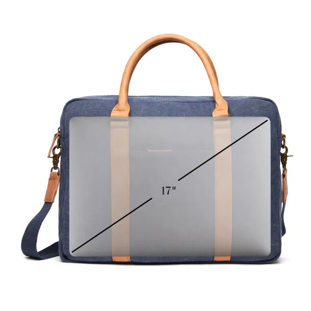  VINGA Bosler platnena torba za laptop, 16" - Vinga navy