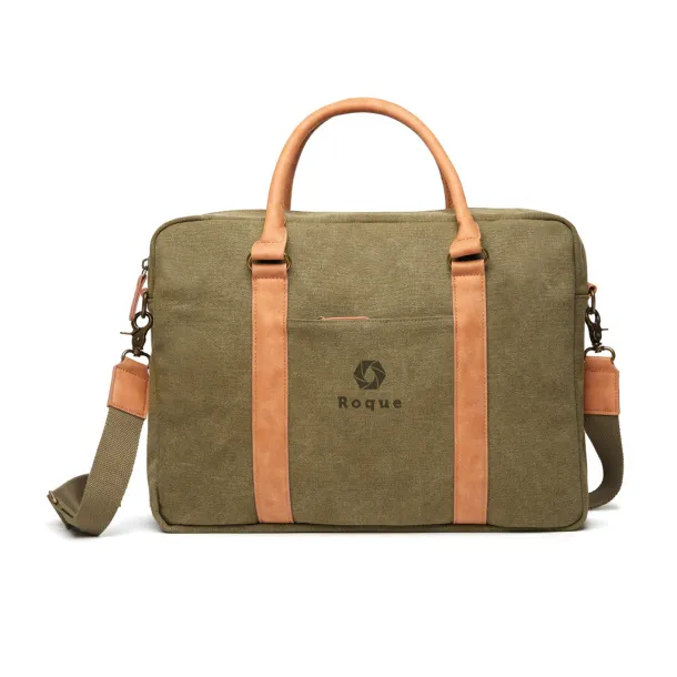  VINGA Bosler platnena torba za laptop, 16" - Vinga Zelena