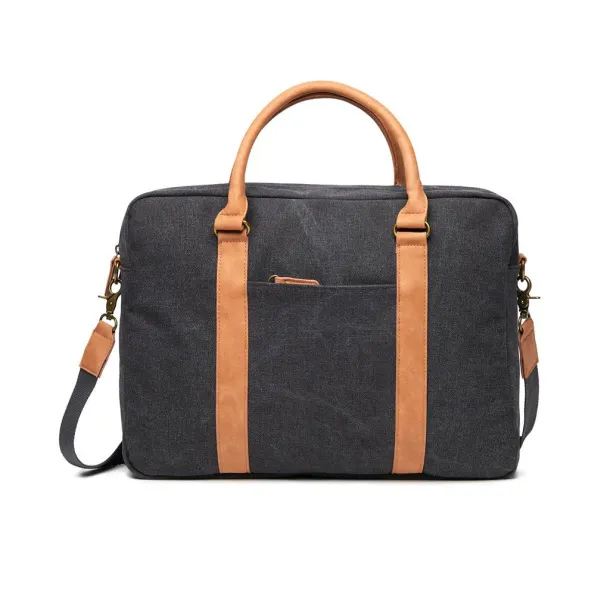  VINGA Bosler canvas computer bag - Vinga black 