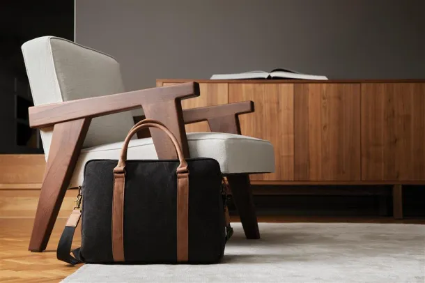  VINGA Bosler canvas computer bag - Vinga Crna