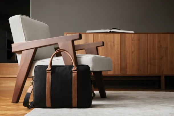  VINGA Bosler platnena torba za laptop - Vinga Crna