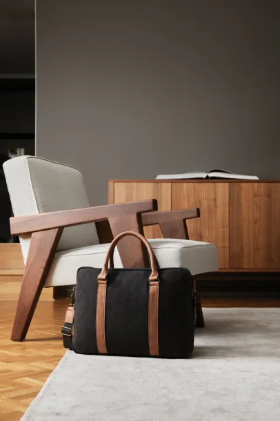  VINGA Bosler canvas computer bag - Vinga Crna