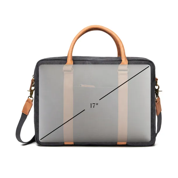  VINGA Bosler platnena torba za laptop, 16" - Vinga Crna