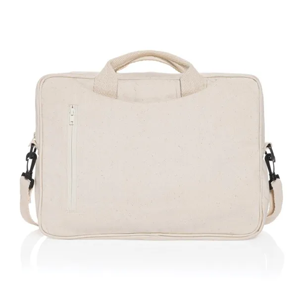  Laluka AWARE™ recycled cotton 15.4 inch laptop bag - XD Collection Bijela 