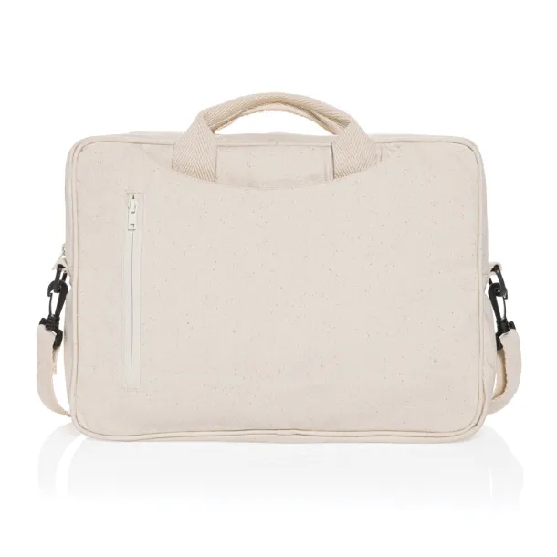  Laluka AWARE™ recycled cotton 15.4 inch laptop bag - XD Collection Bijela 