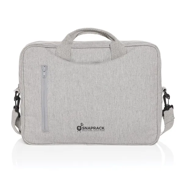  Laluka AWARE™ recycled cotton 15.4 inch laptop bag - XD Collection Grey 