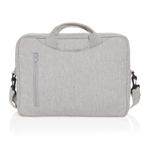  Laluka AWARE™ recycled cotton 15.4 inch laptop bag - XD Collection Grey 