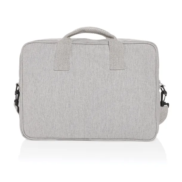  Laluka AWARE™ recycled cotton 15.4 inch laptop bag - XD Collection Grey 