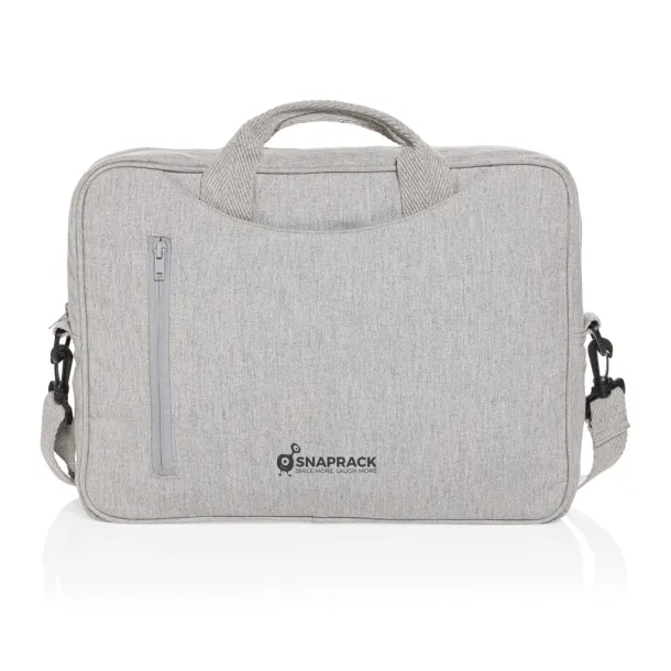  Laluka AWARE™ recycled cotton 15.4 inch laptop bag - XD Collection Grey 