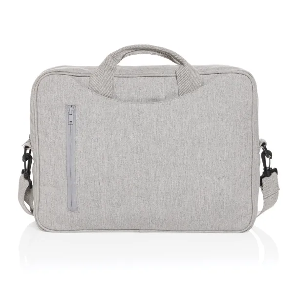  Laluka AWARE™ recycled cotton 15.4 inch laptop bag - XD Collection Grey 