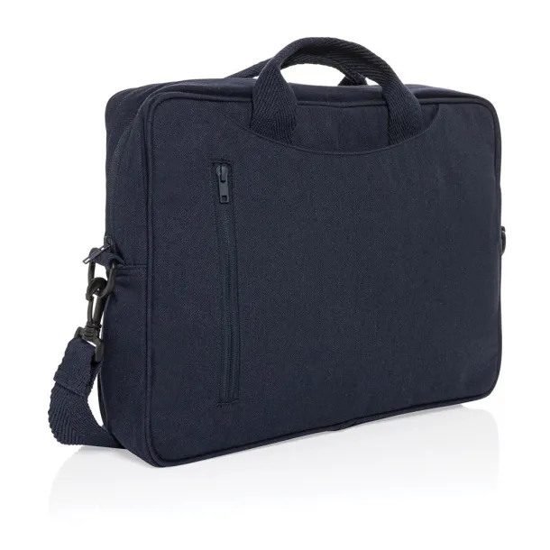  Laluka AWARE™ recycled cotton 15.4 inch laptop bag - XD Collection navy 