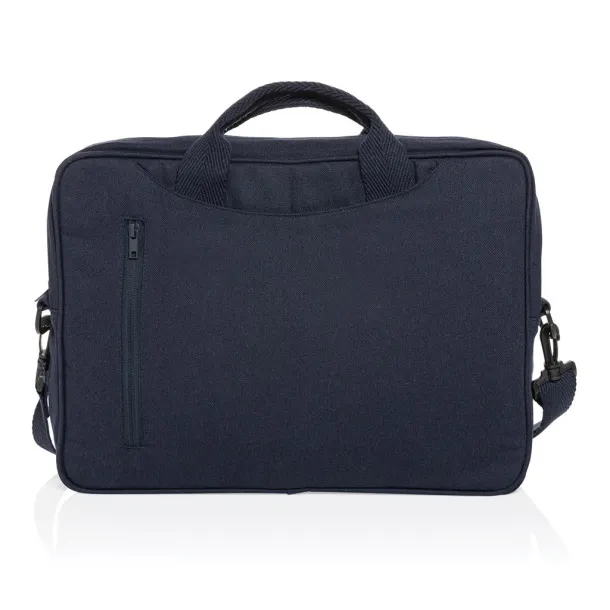  Laluka AWARE™ recycled cotton 15.4 inch laptop bag - XD Collection navy 