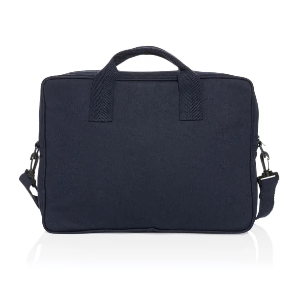  Laluka AWARE™ recycled cotton 15.4 inch laptop bag - XD Collection navy 