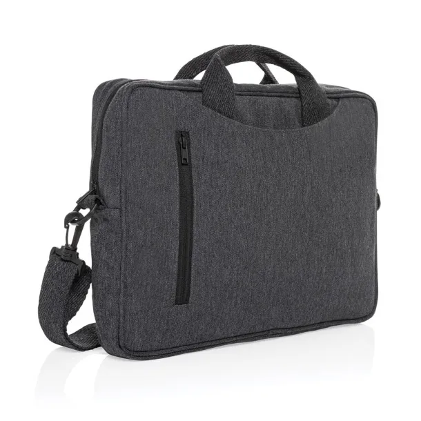  Laluka AWARE™ recycled cotton 15.4 inch laptop bag - XD Collection Anthracite 