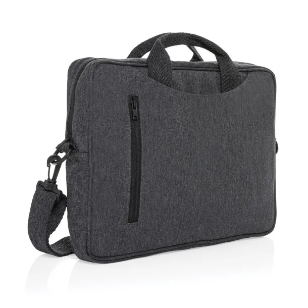  Laluka AWARE™ recycled cotton 15.4 inch laptop bag - XD Collection Anthracite 