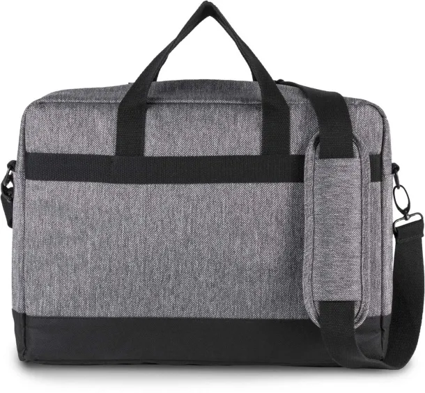  LAPTOP BAG - Kimood Grey Twill Black