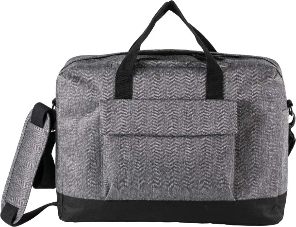  LAPTOP BAG - Kimood Grey Twill Black