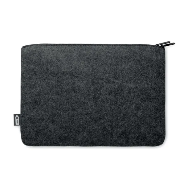 TOPLO RPET felt zipped laptop bag stone grey