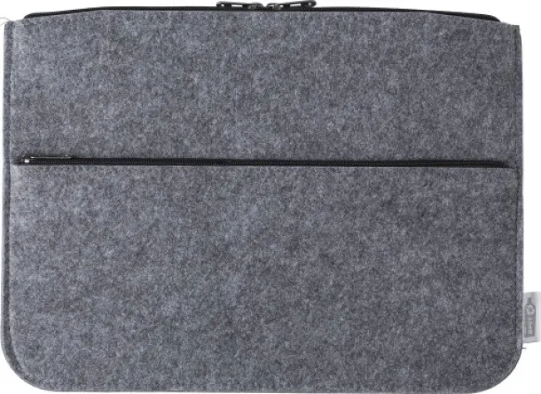 Emilia rPET felt laptop pouch  grey