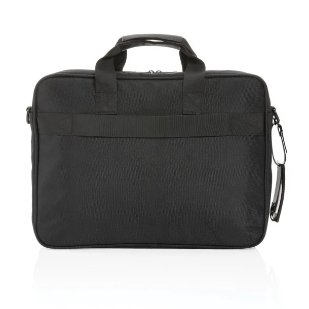  Swiss Peak AWARE™ RPET Voyager 15.6" laptop bag - Swiss Peak Black 