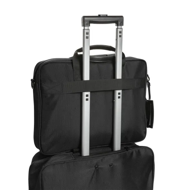  Swiss Peak AWARE™ RPET Voyager 15.6" laptop bag - Swiss Peak Black 