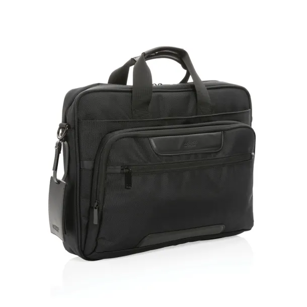  Swiss Peak AWARE™ RPET Voyager 15.6" laptop bag - Swiss Peak Black 