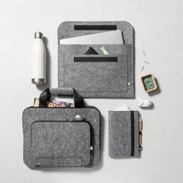 Novac RPET laptop pouch Grey