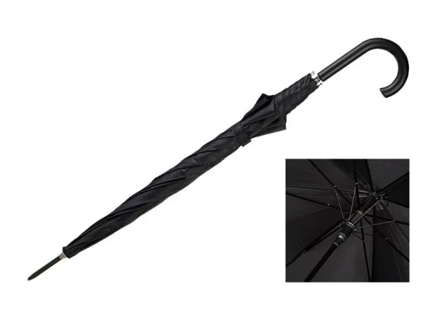 ZEUS umbrella with automatic opening - CASTELLI Black