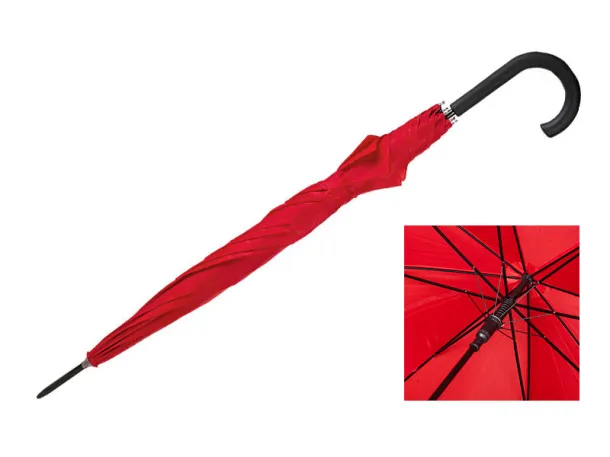 ZEUS umbrella with automatic opening - CASTELLI Red