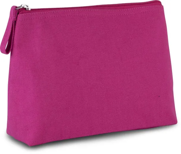  TOILETRY BAG IN COTTON CANVAS - Kimood Fuchsia