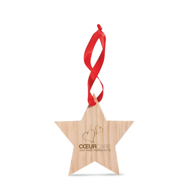 WOOSTAR Star shaped hanger Wood