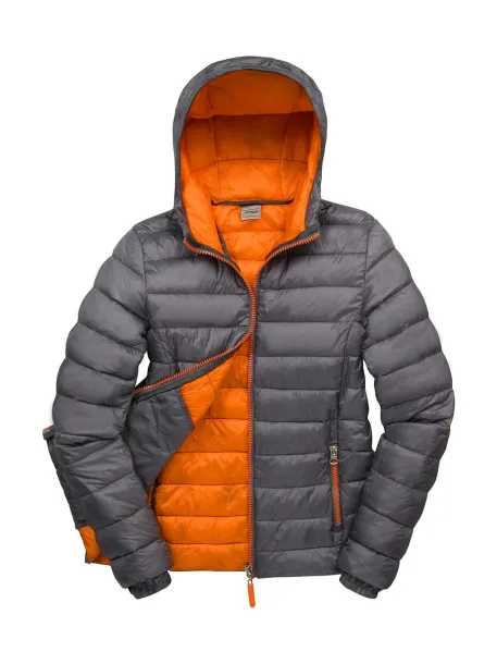  Ladies' Snow Bird Hooded Jacket - Result Urban Siva Narančasta