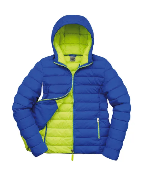  Ladies' Snow Bird Hooded Jacket - Result Urban Ocean Blue Lime Punch