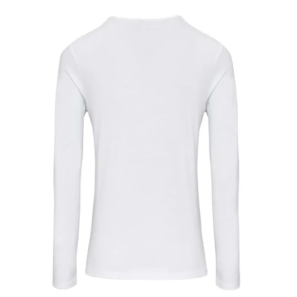  WOMEN'S LONG JOHN ROLL SLEEVE TEE - Premier White